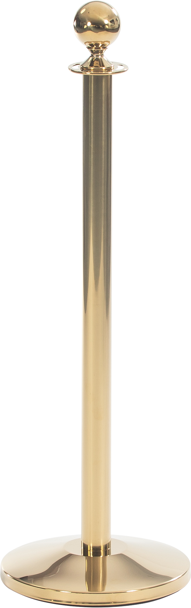 Stolpe Basic mässing med kula för rep
