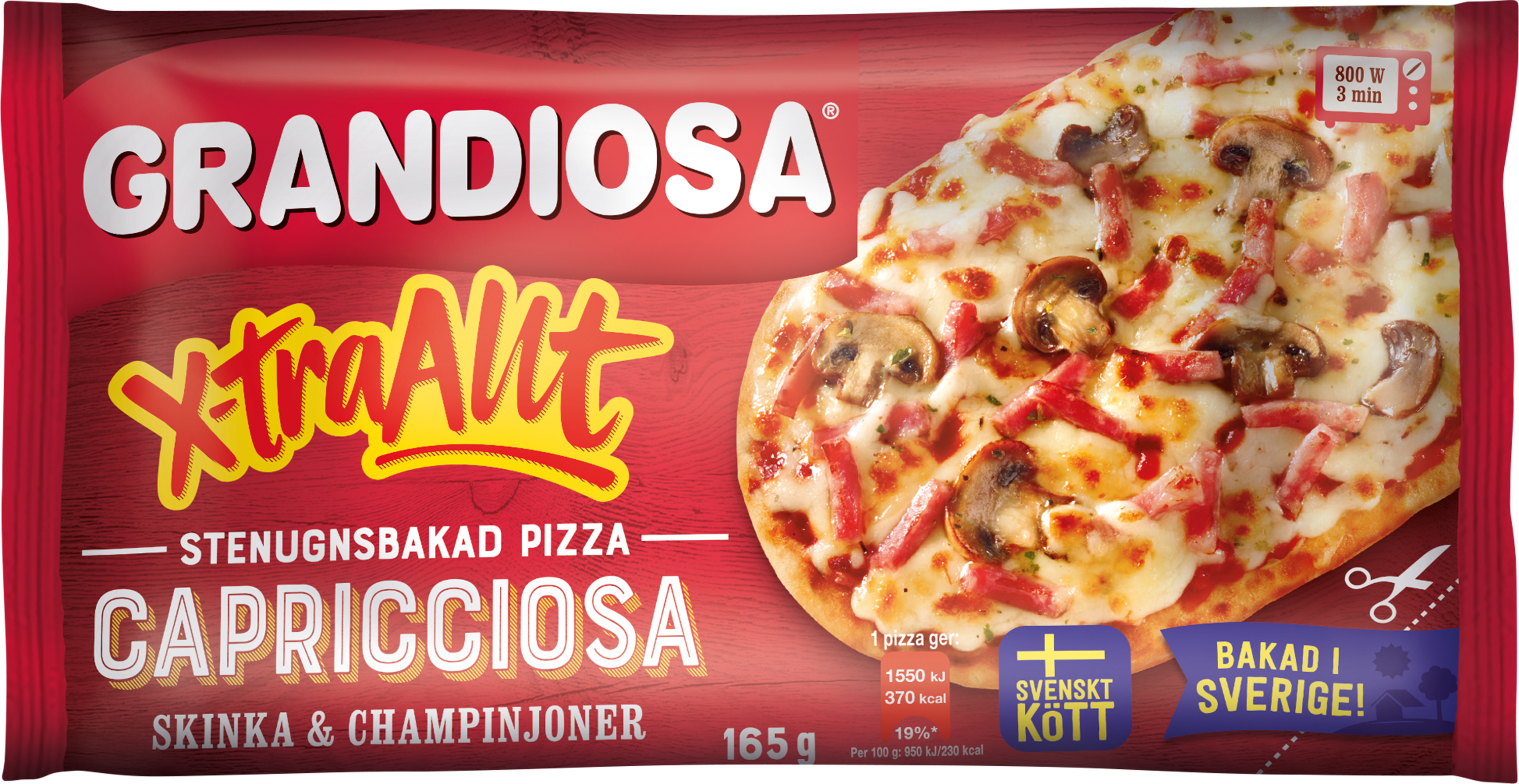 Minipizza X-tra allt Capricciosa