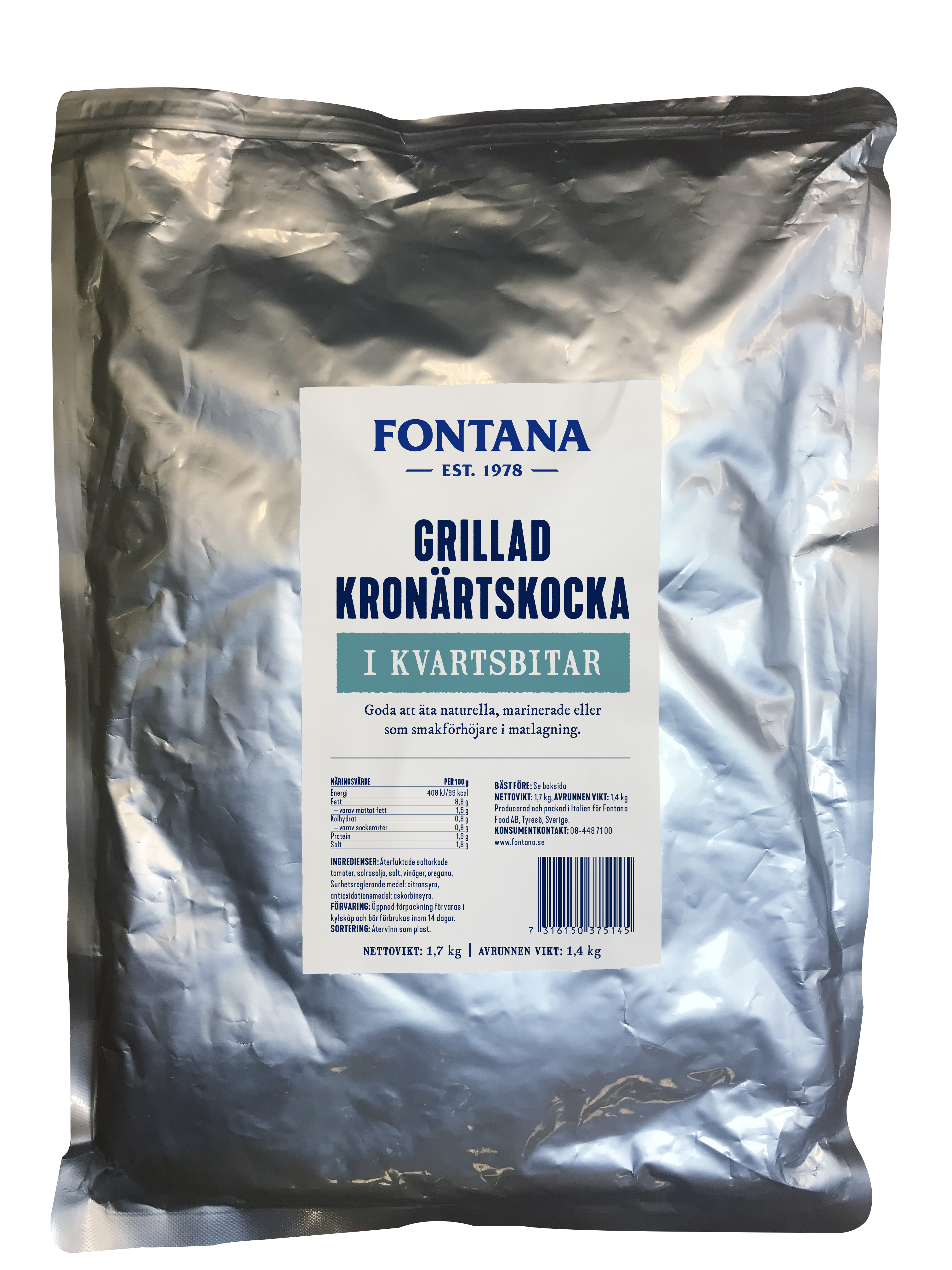 Kronärtskocka Grillad Kvartar Påse