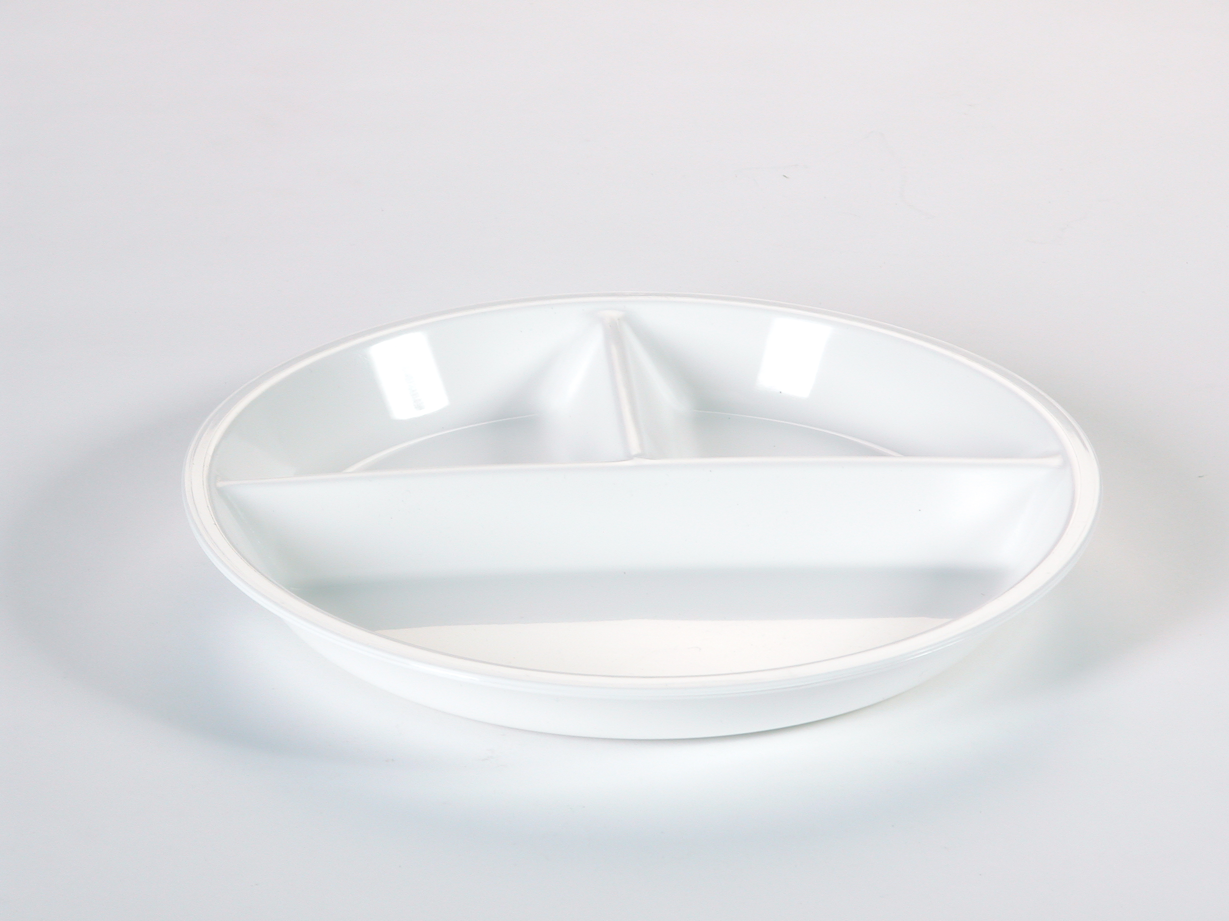 Tallrik 3-delad plast PP Ø26cm h3cm