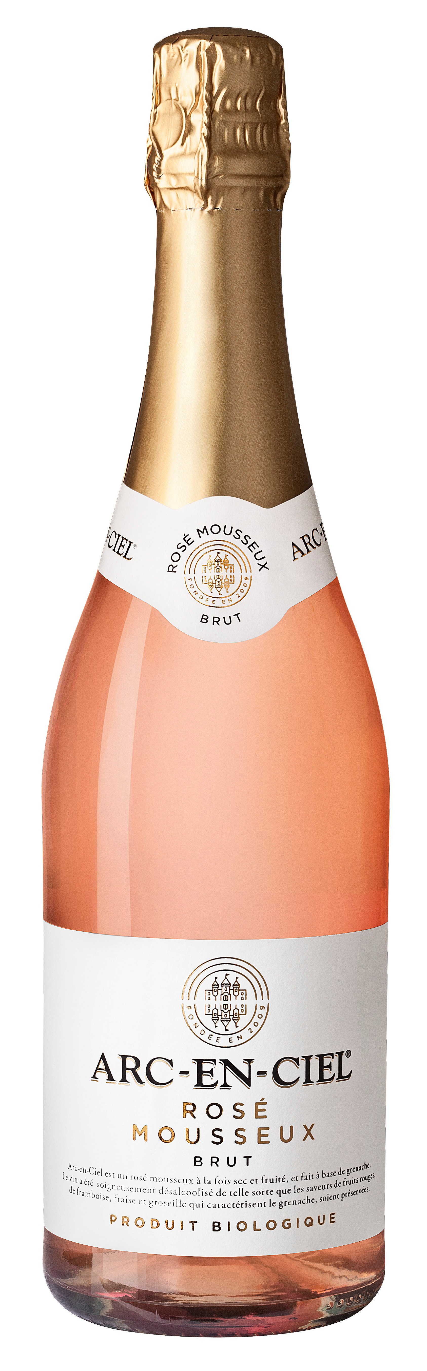 Arc-en-ciel Vin de Rosé 
Mousseux Grenache Alkoholfri