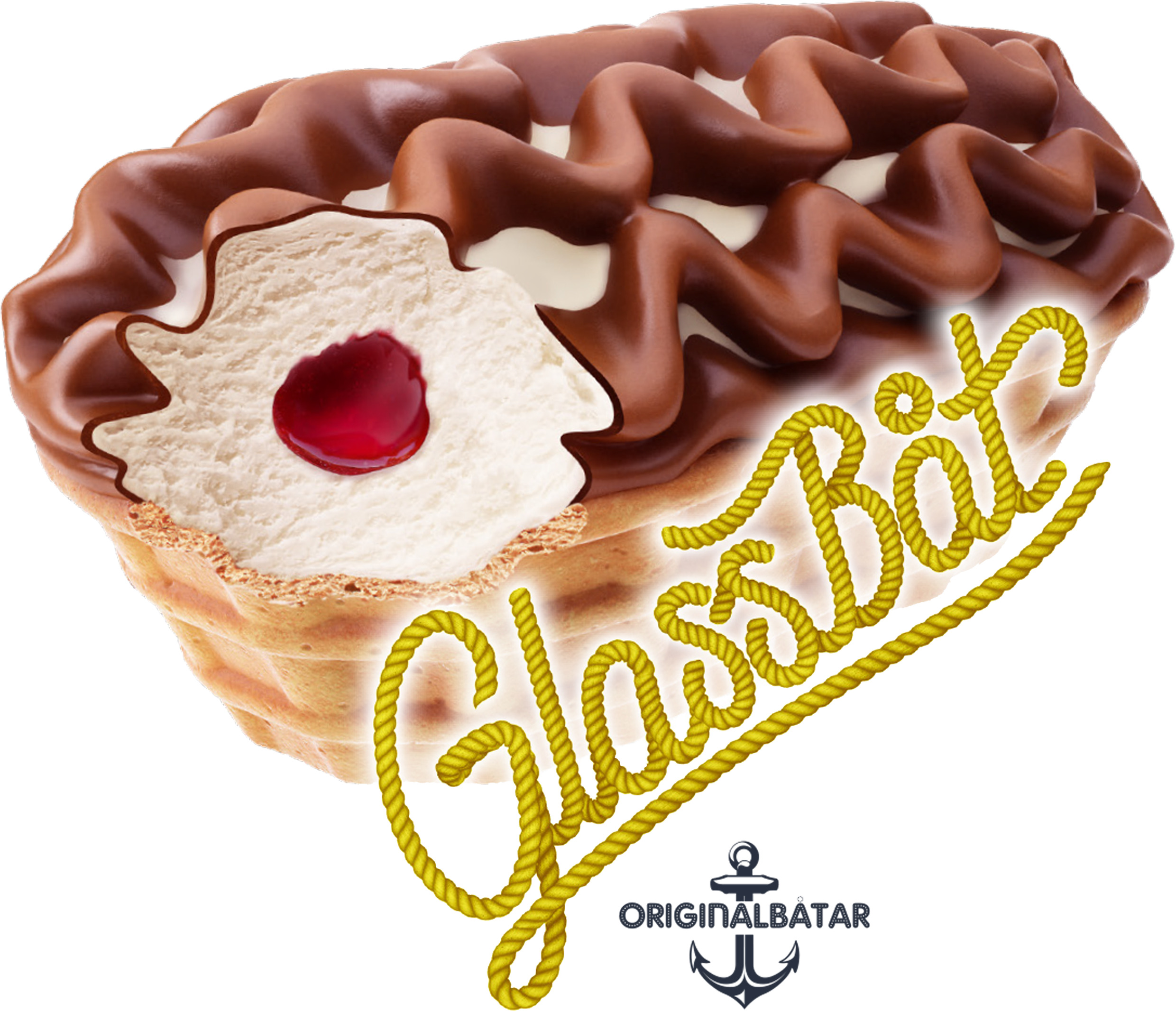 Glassbåt Vanilj, Jordgubb & Choklad RA