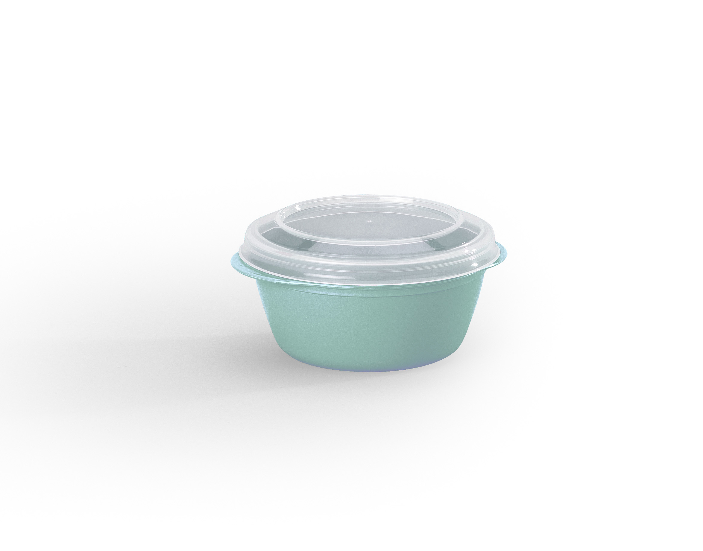 Rund burk turkos Ø11 h5,5cm 0,25L