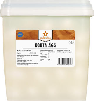 Ägg Kokta Skalade i Hink