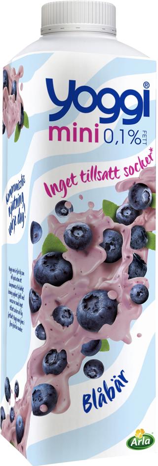 Yoggi Mini Blåbär 0,1%