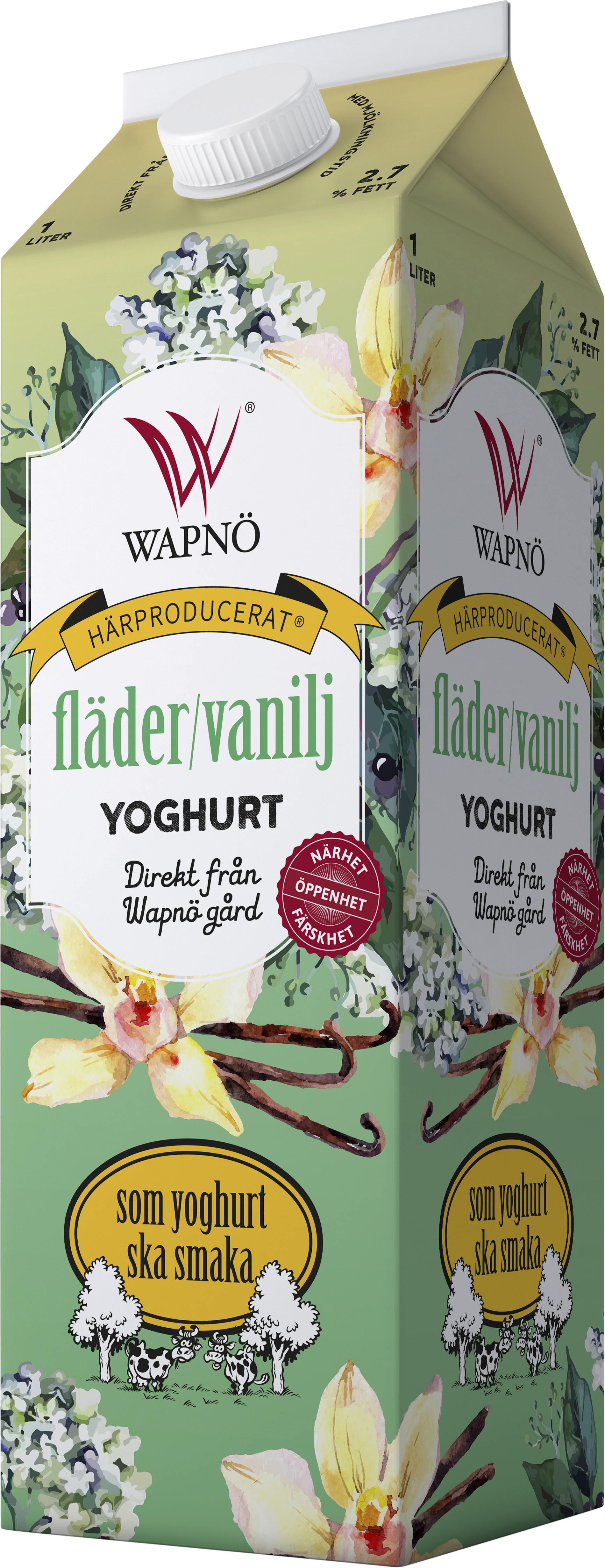 Yoghurt Fläder Vanilj 2,7%