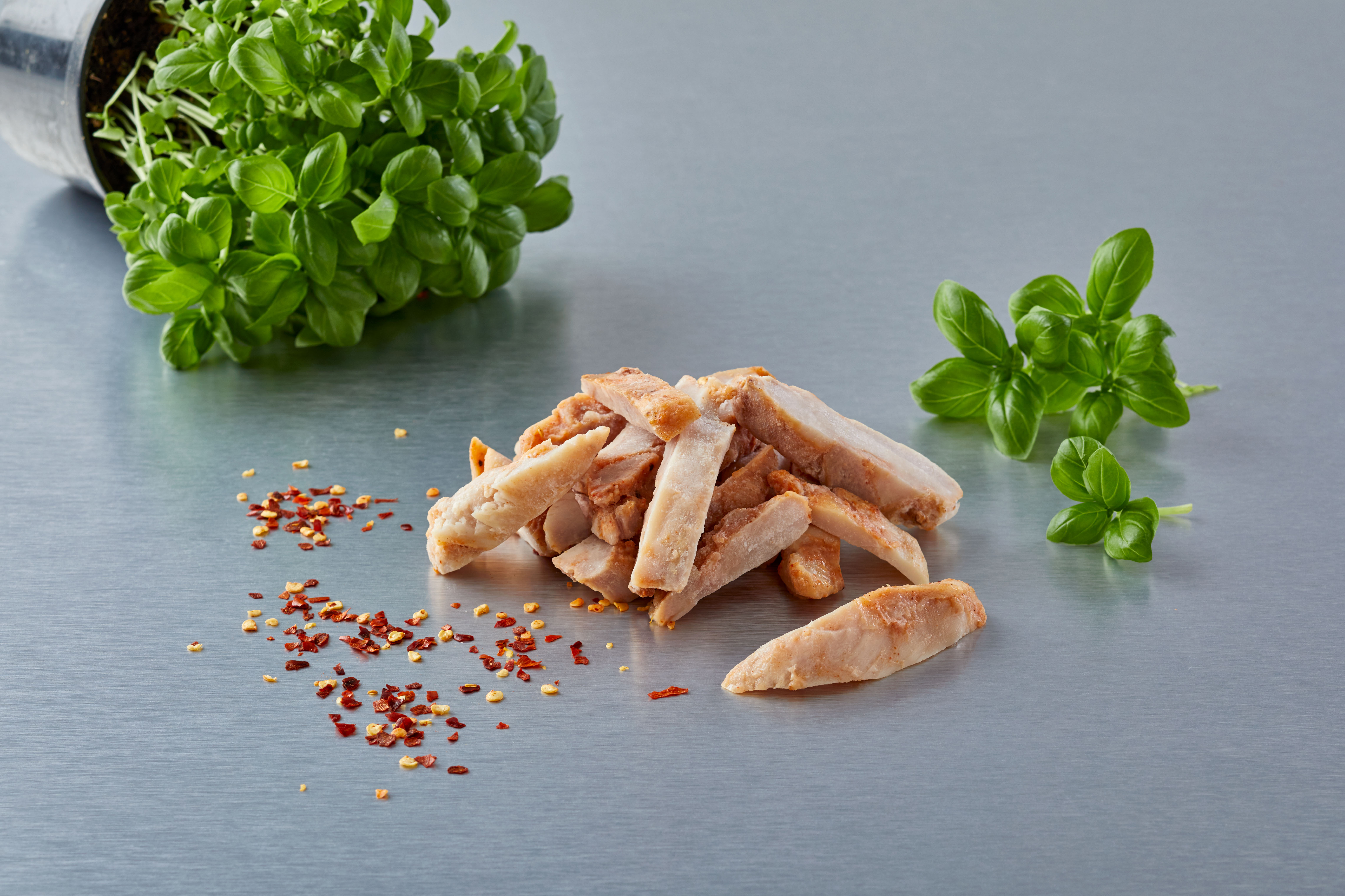 Kycklinglårfilé Stekt Strimlad 12mm