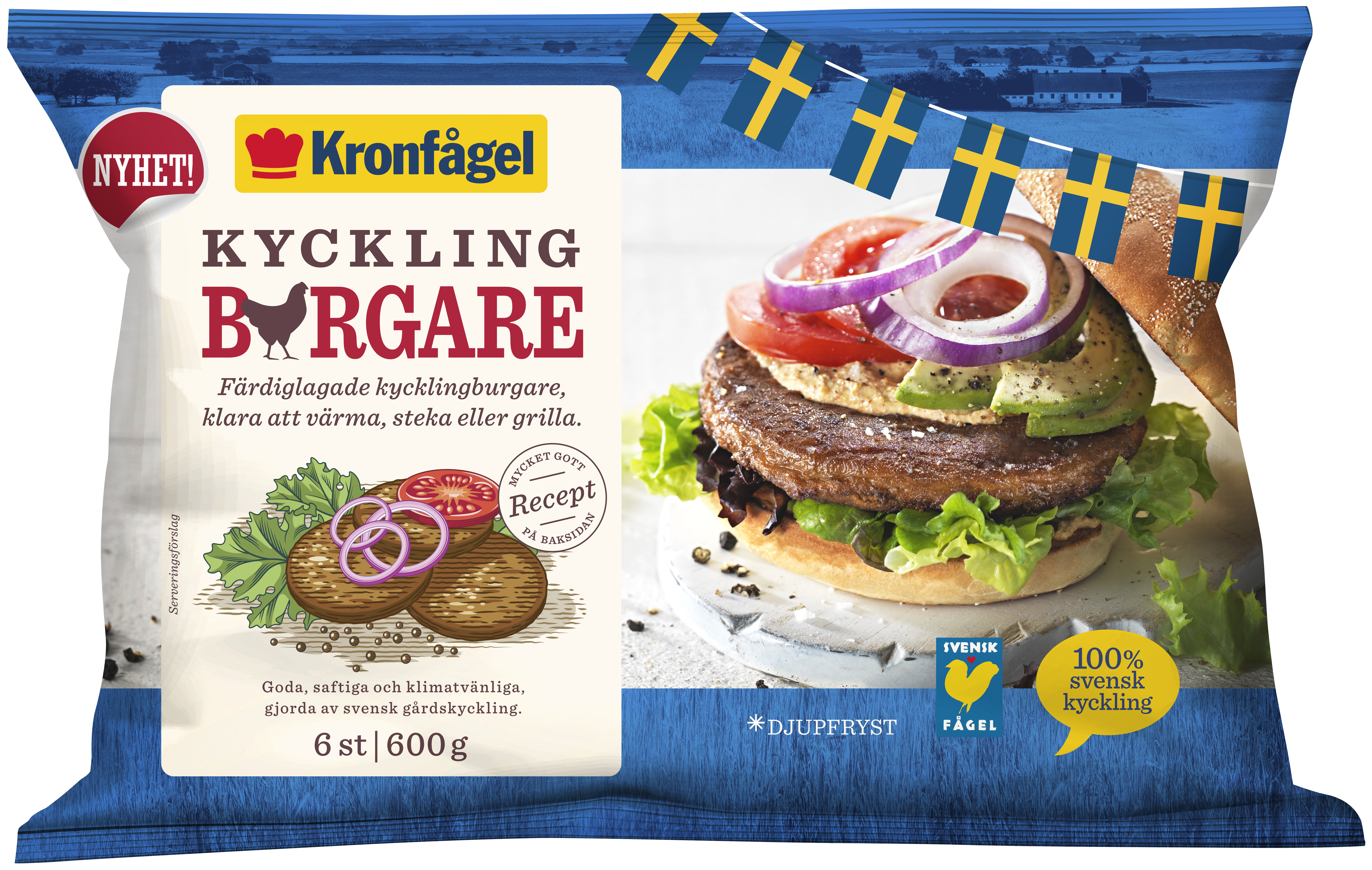 Kycklingburgare 100g