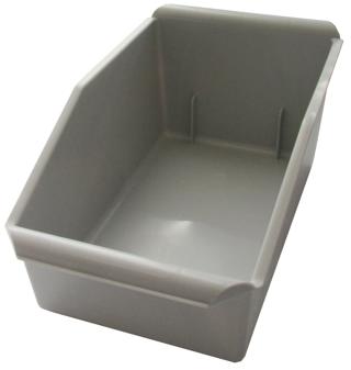 Besticklåda plast grå