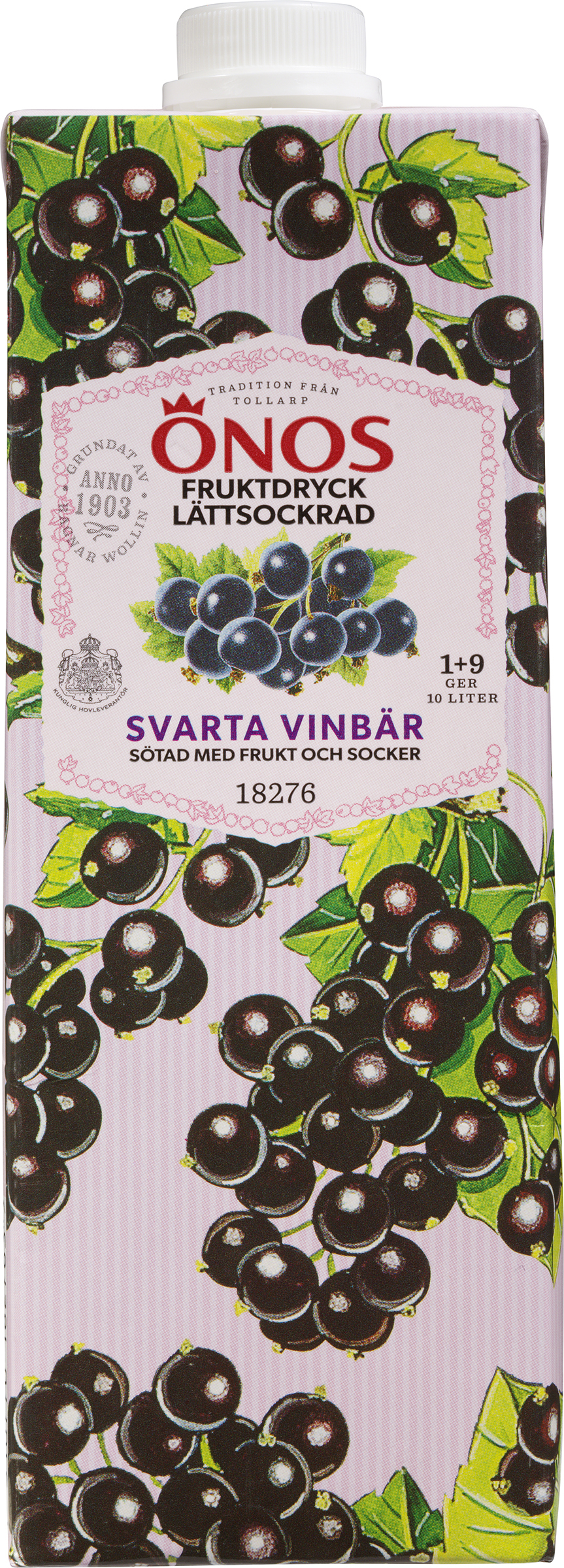 Fruktdryck Svartvinbär 1+9 Lättsockrad