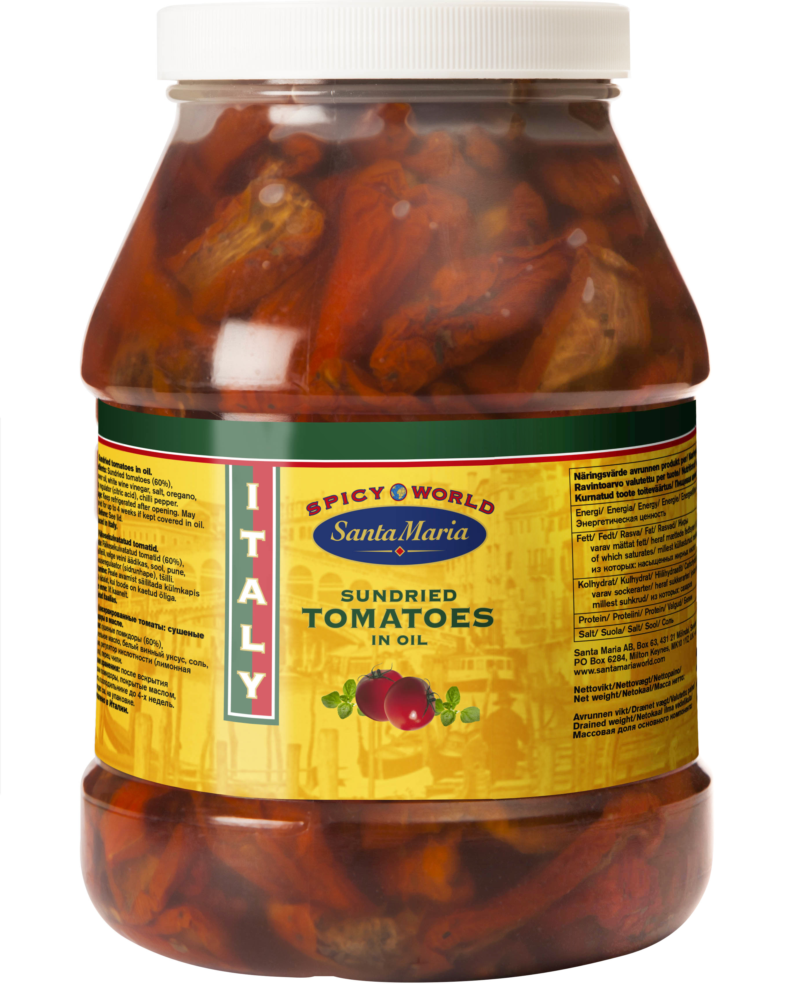 Soltorkade Tomater Olja