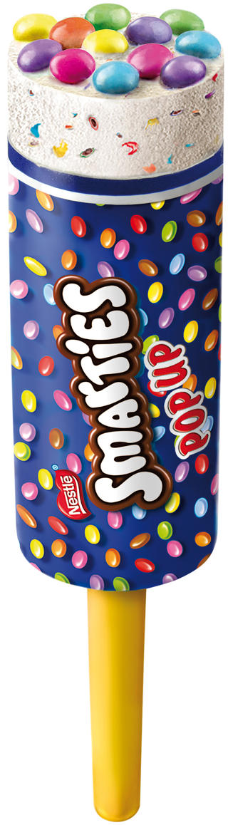 Glasspinne Smarties Pop Up
