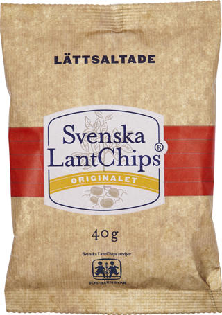 Lantchips Lättsaltade