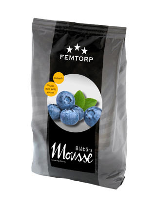 Blåbärsmousse