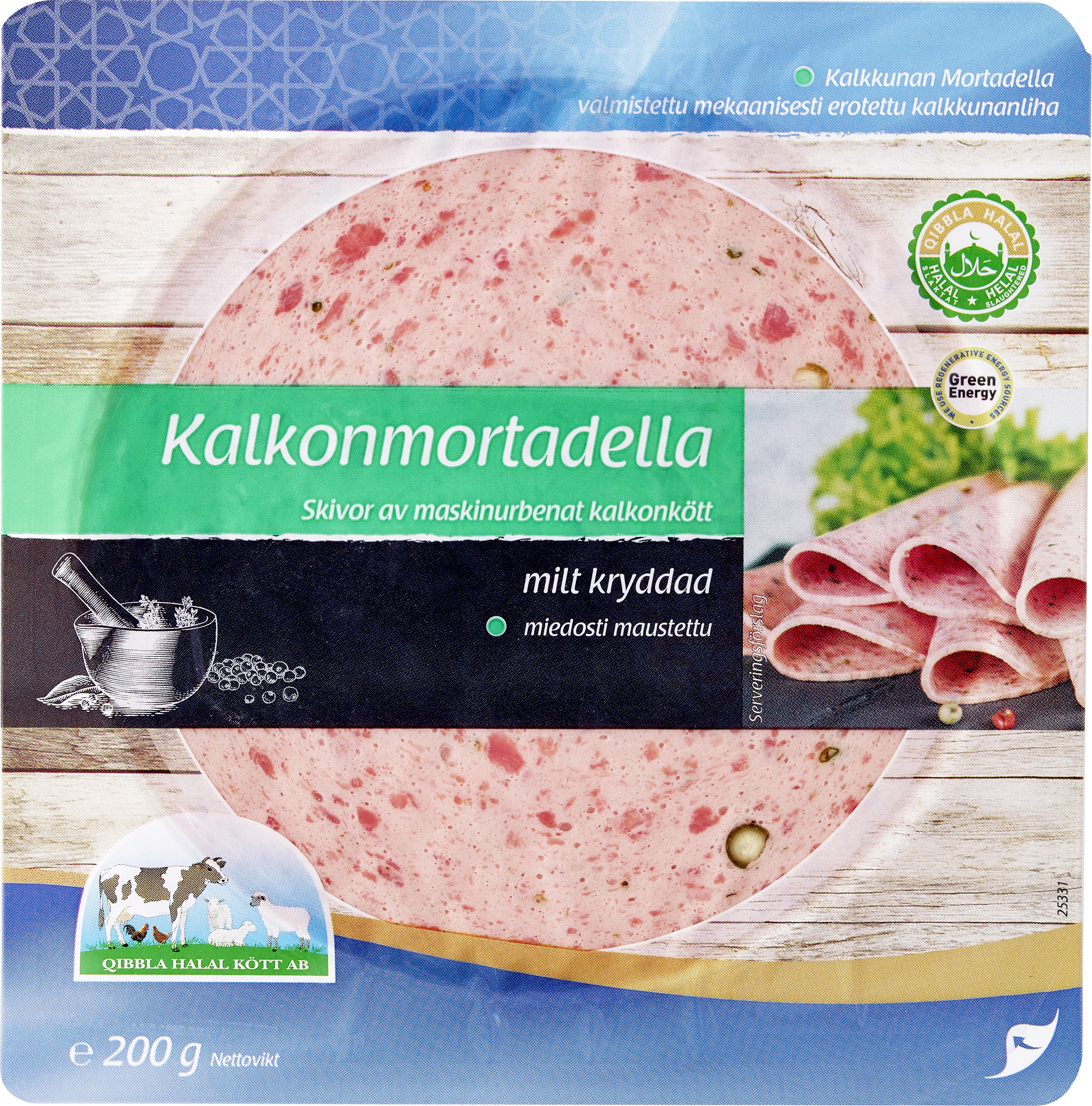 Mortadella Kalkon Skivad