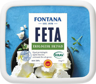 Fetaost 24% Skivad EKO KRAV