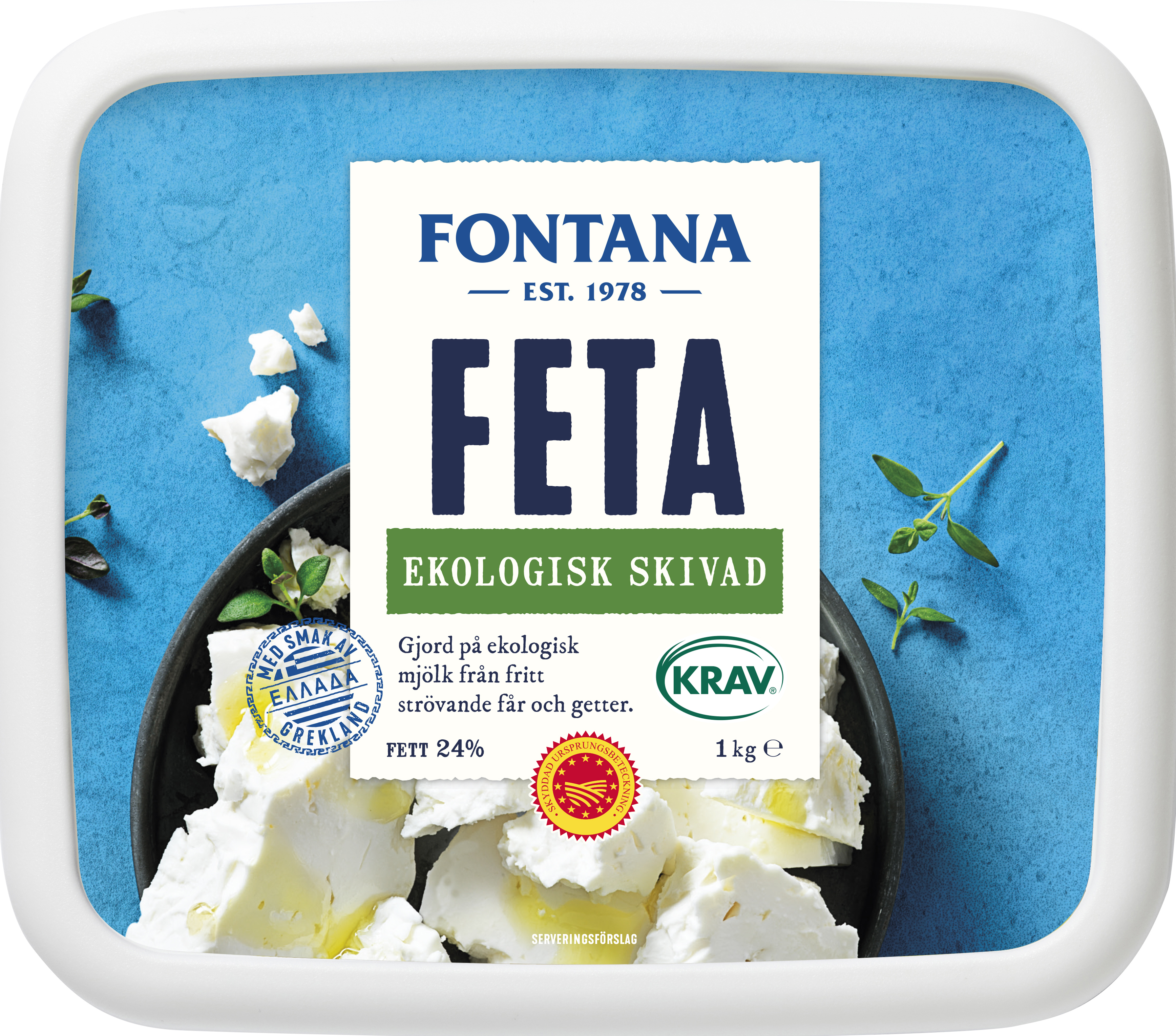 Fetaost 24% Skivad EKO KRAV