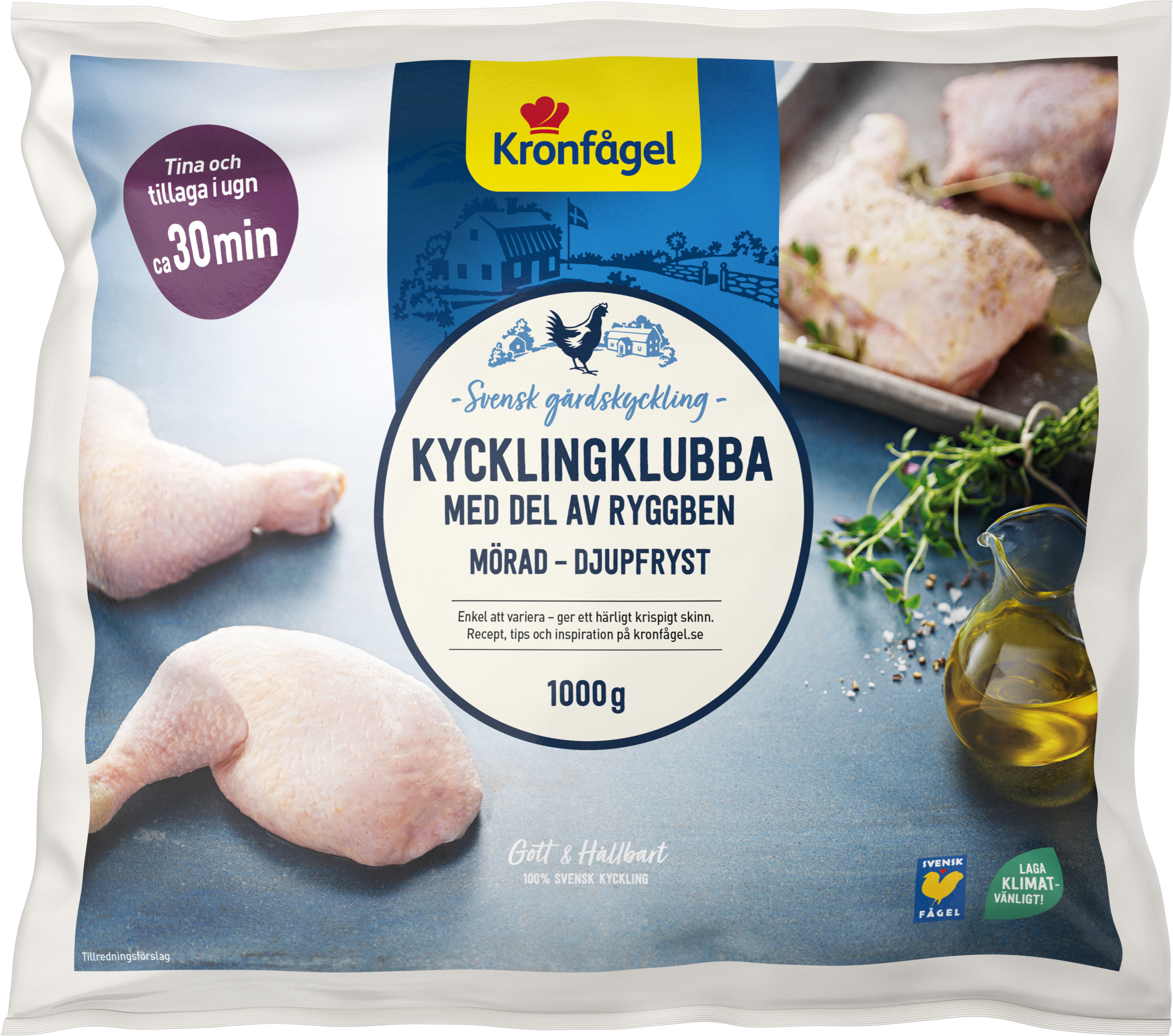 Kycklingklubba Mörad med Ryggben