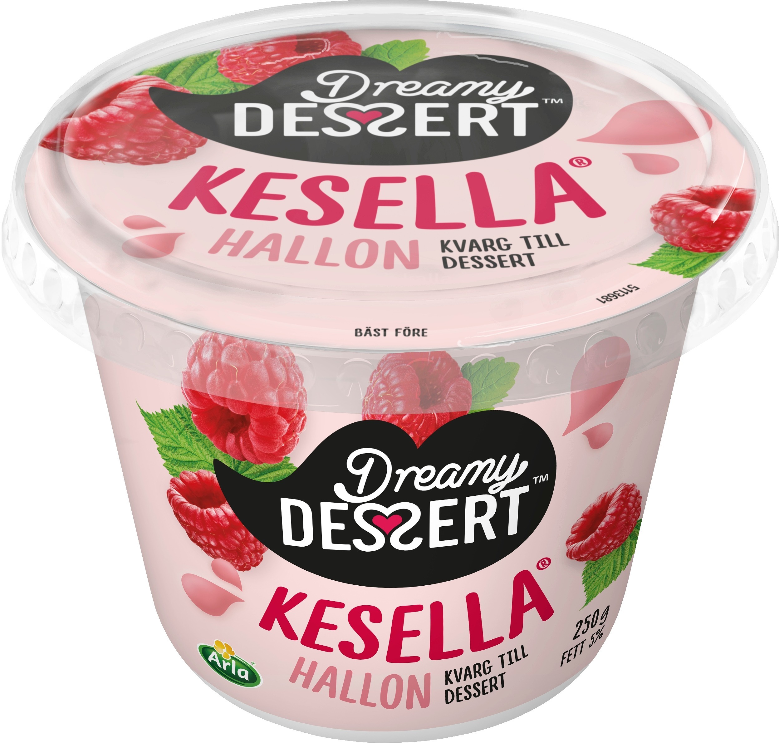 Kesella Dessertkvarg Hallon 5%