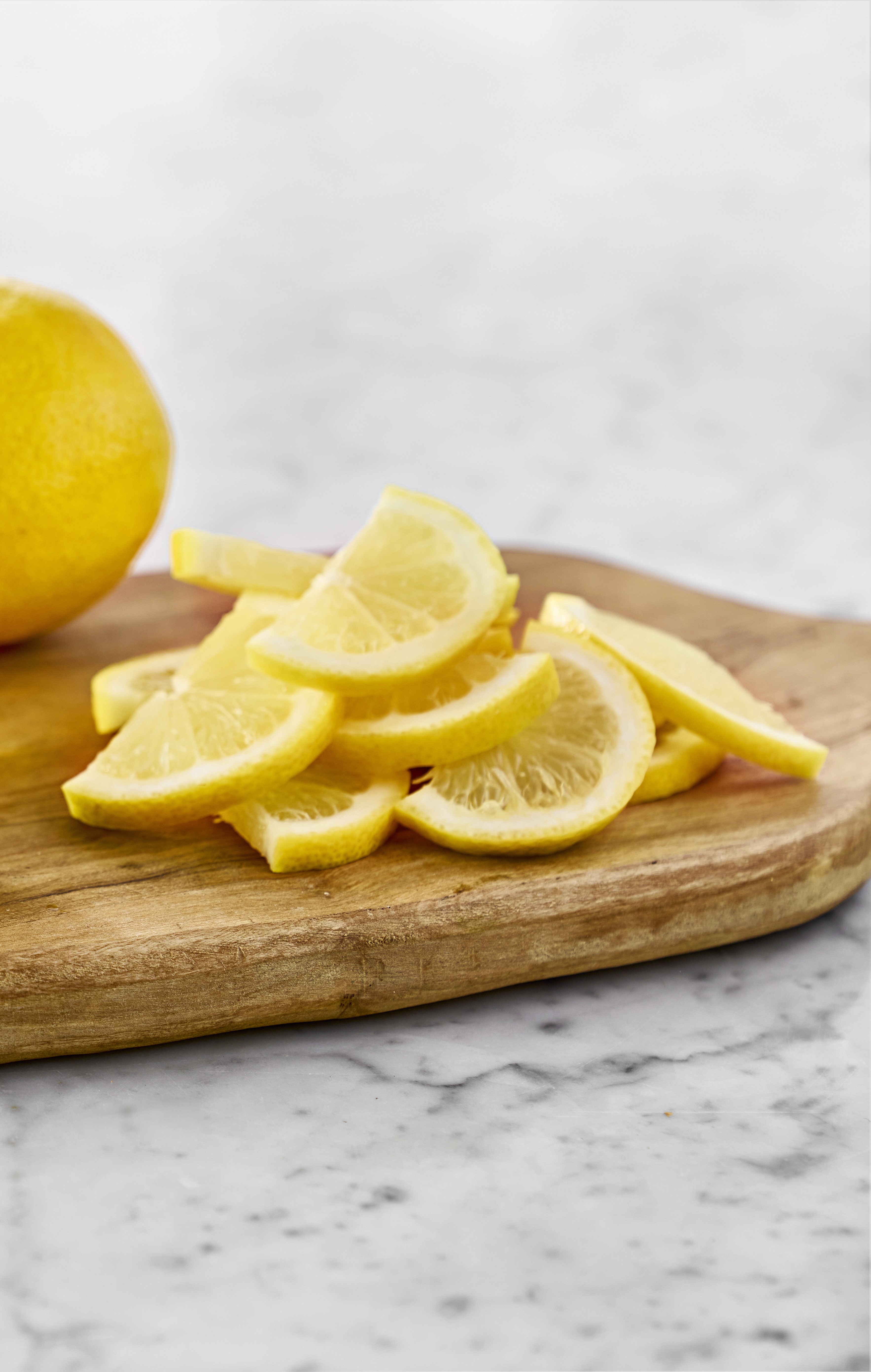 Citron skivad halvmåne