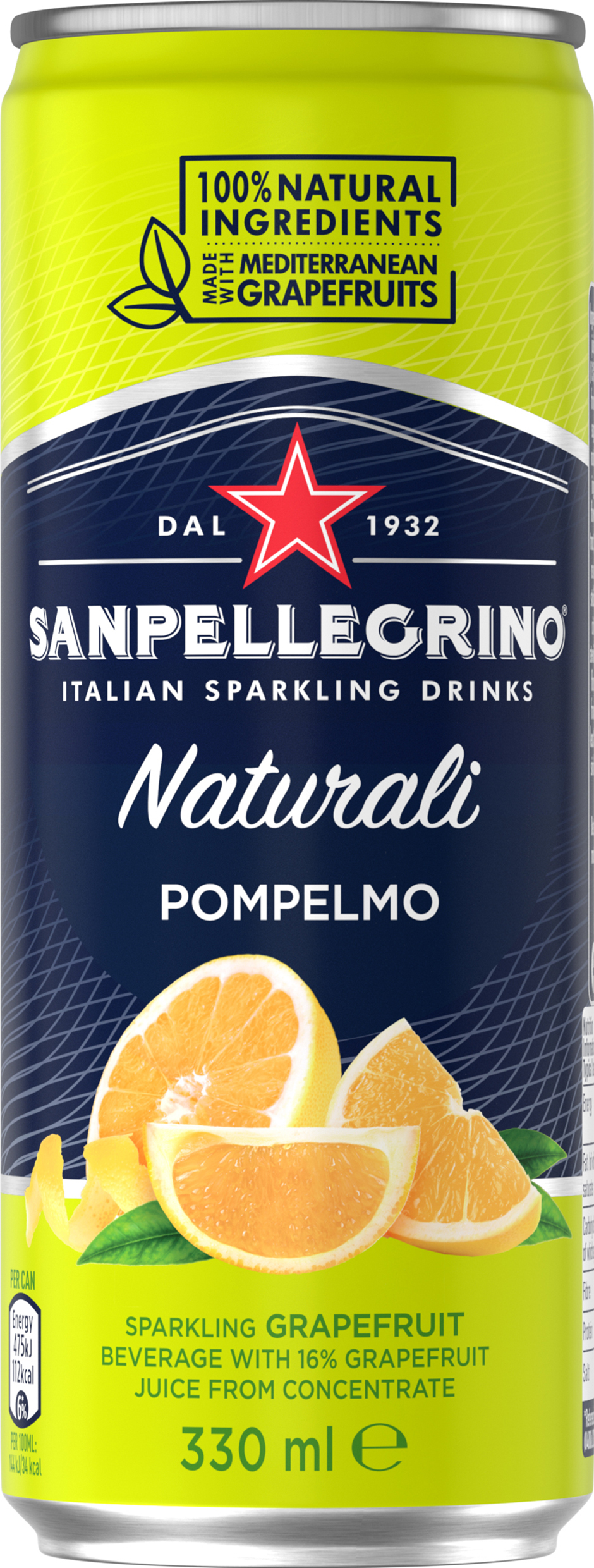 San Pellegrino Pompelmo Naturali Grapefrukt BRK