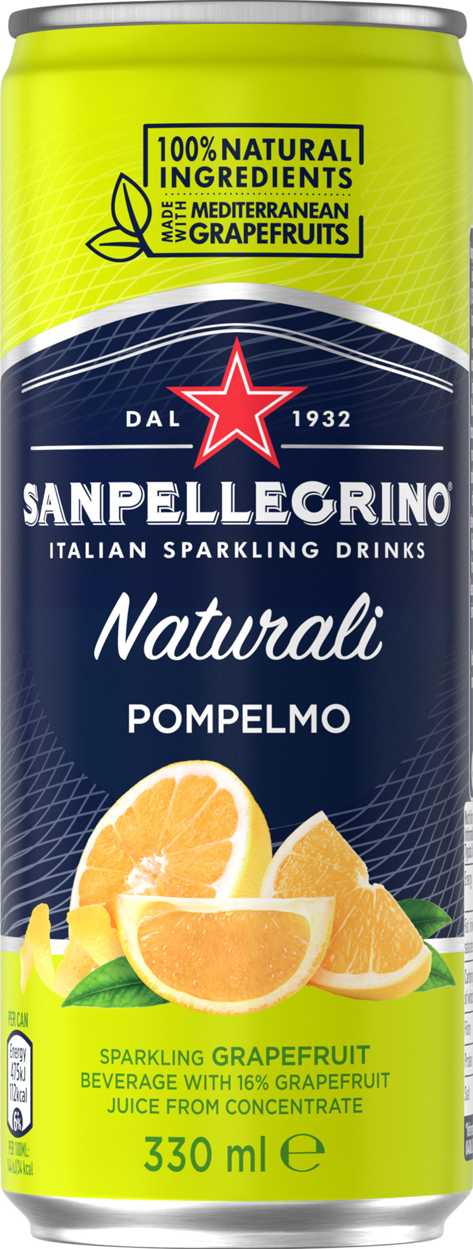 San Pellegrino pompelmo natrali grapefrukt BRK