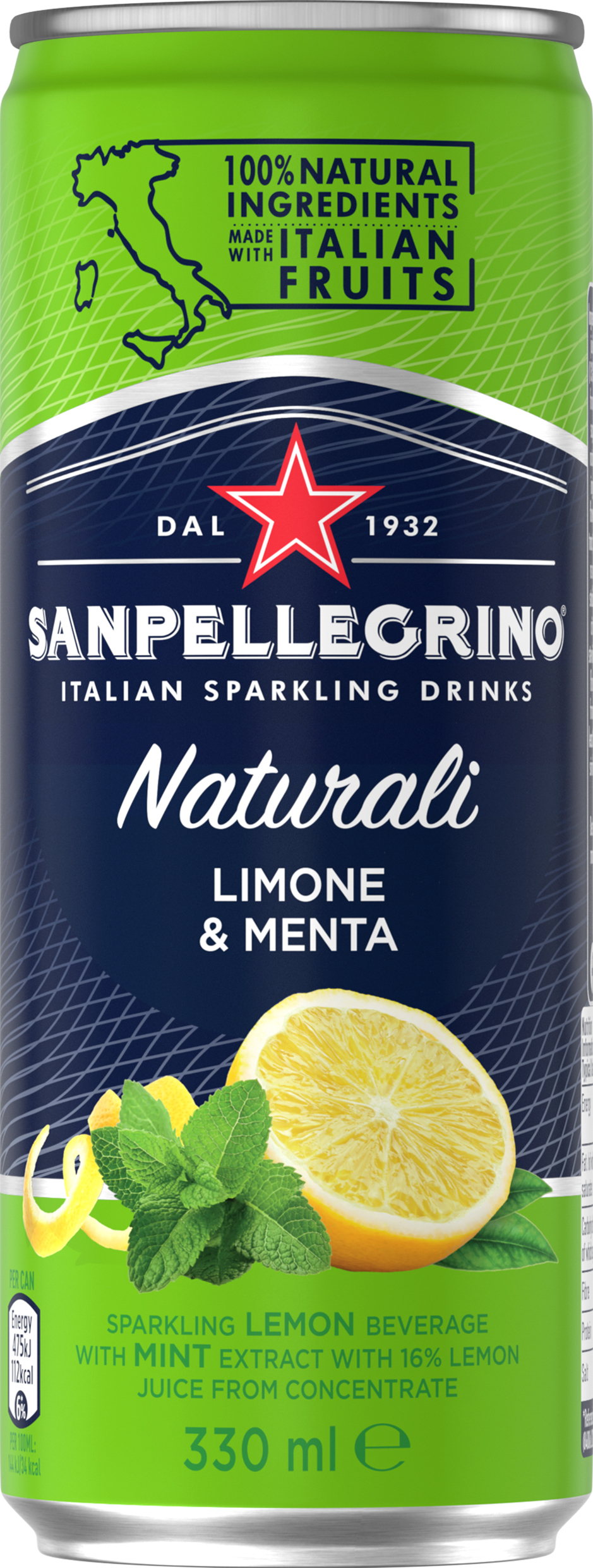 San Pellegrino Limone Menta Naturali 
Citron Mynta BRK