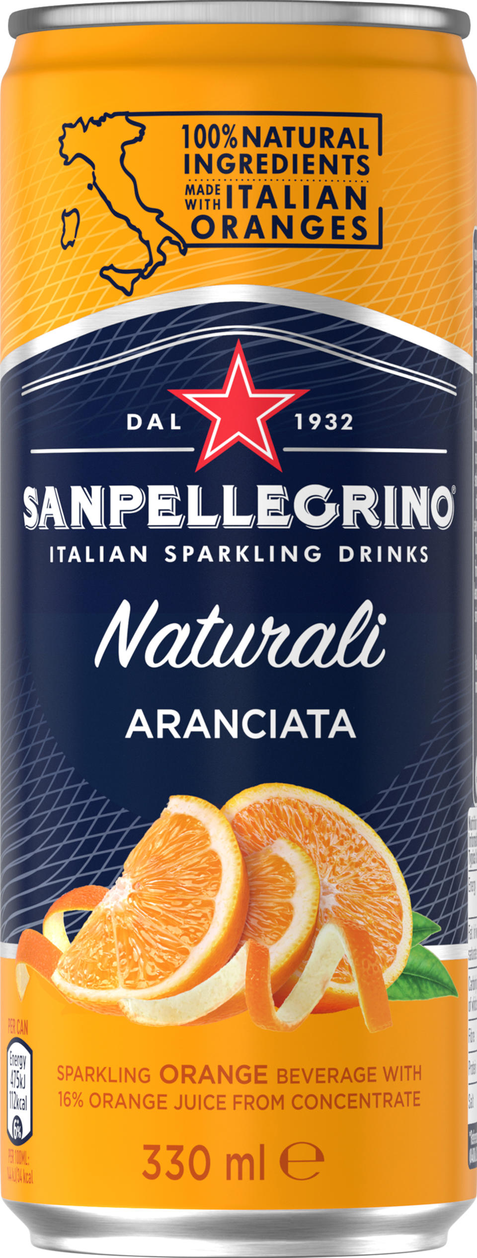San Pellegrino aranciata naturali apelsin BRK