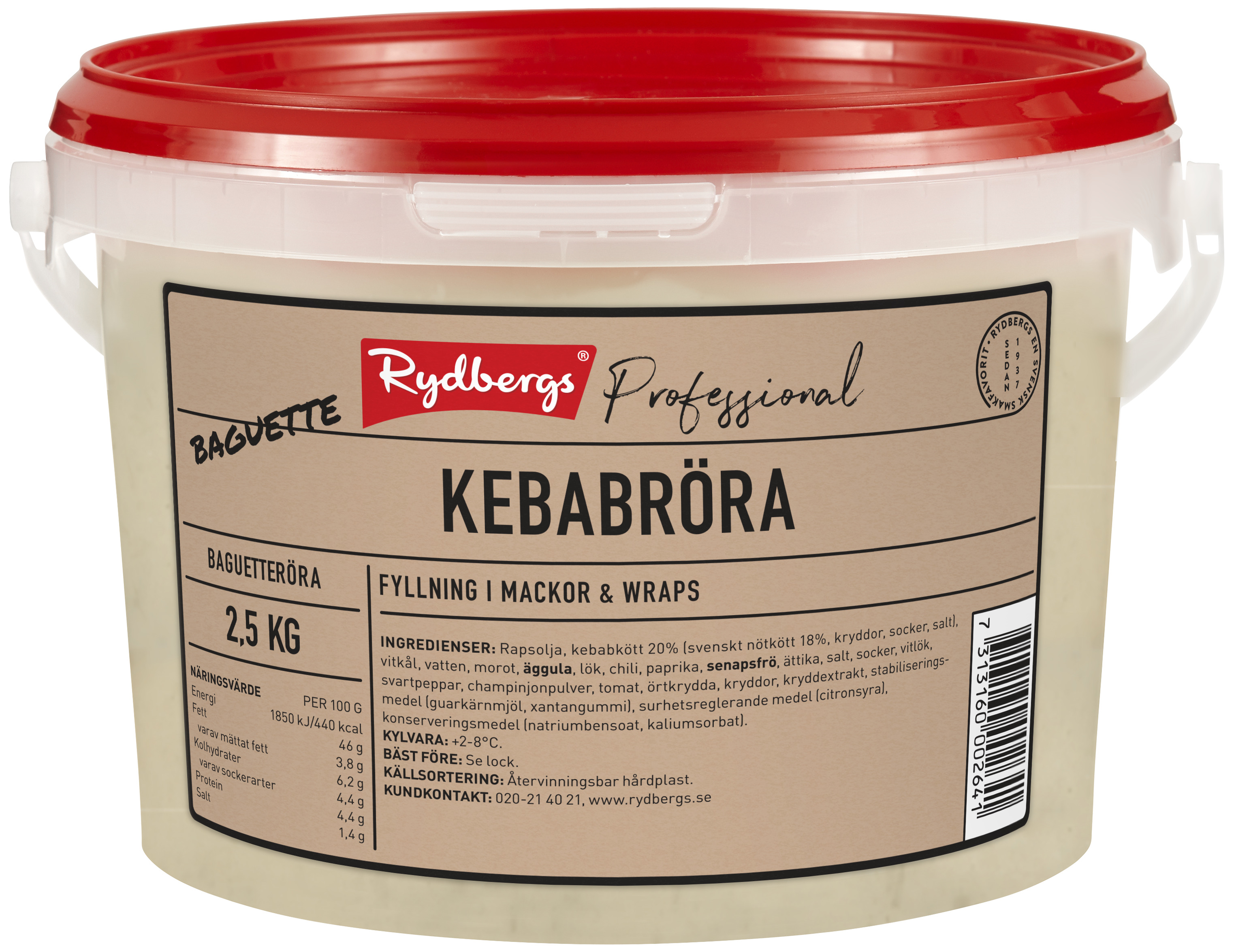 Baguettesallad Kebab