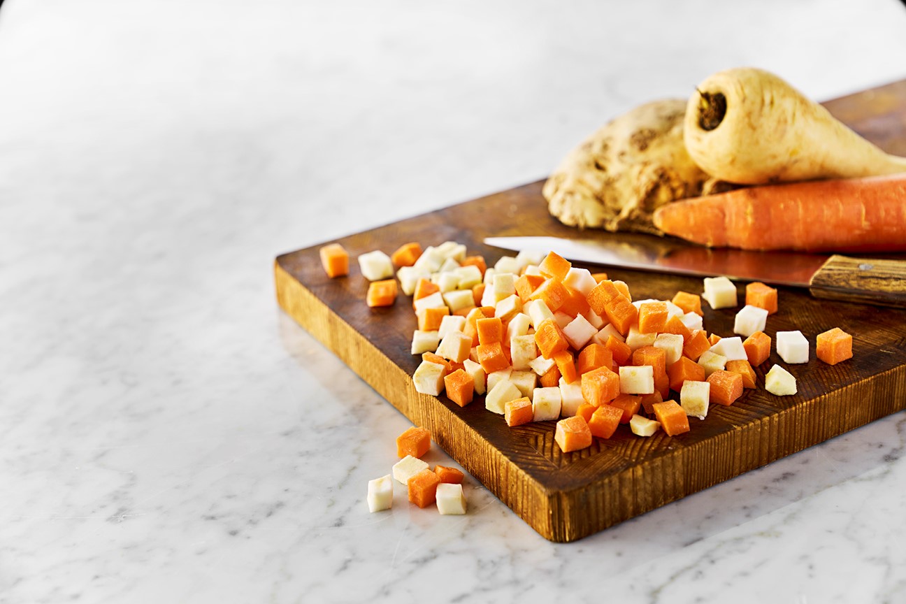 Rotfruktsmix med Potatis Tärnad 20mm