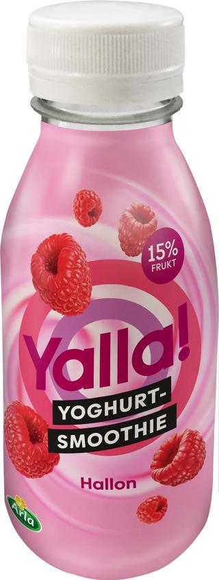 Yalla Yoghurt Smoothie Hallon 2%
