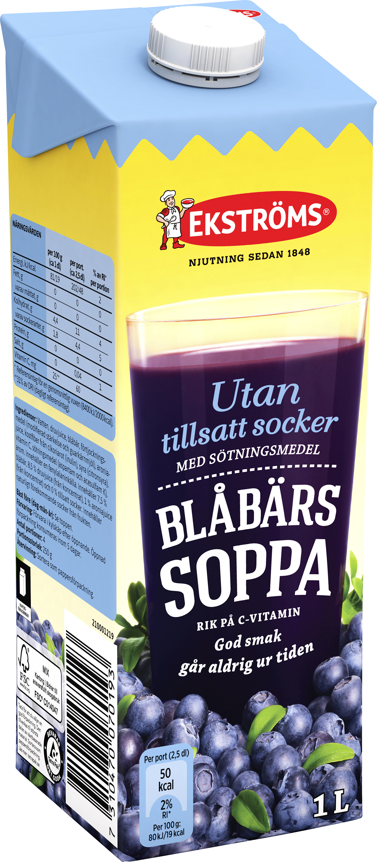 Blåbärssoppa Osockrad