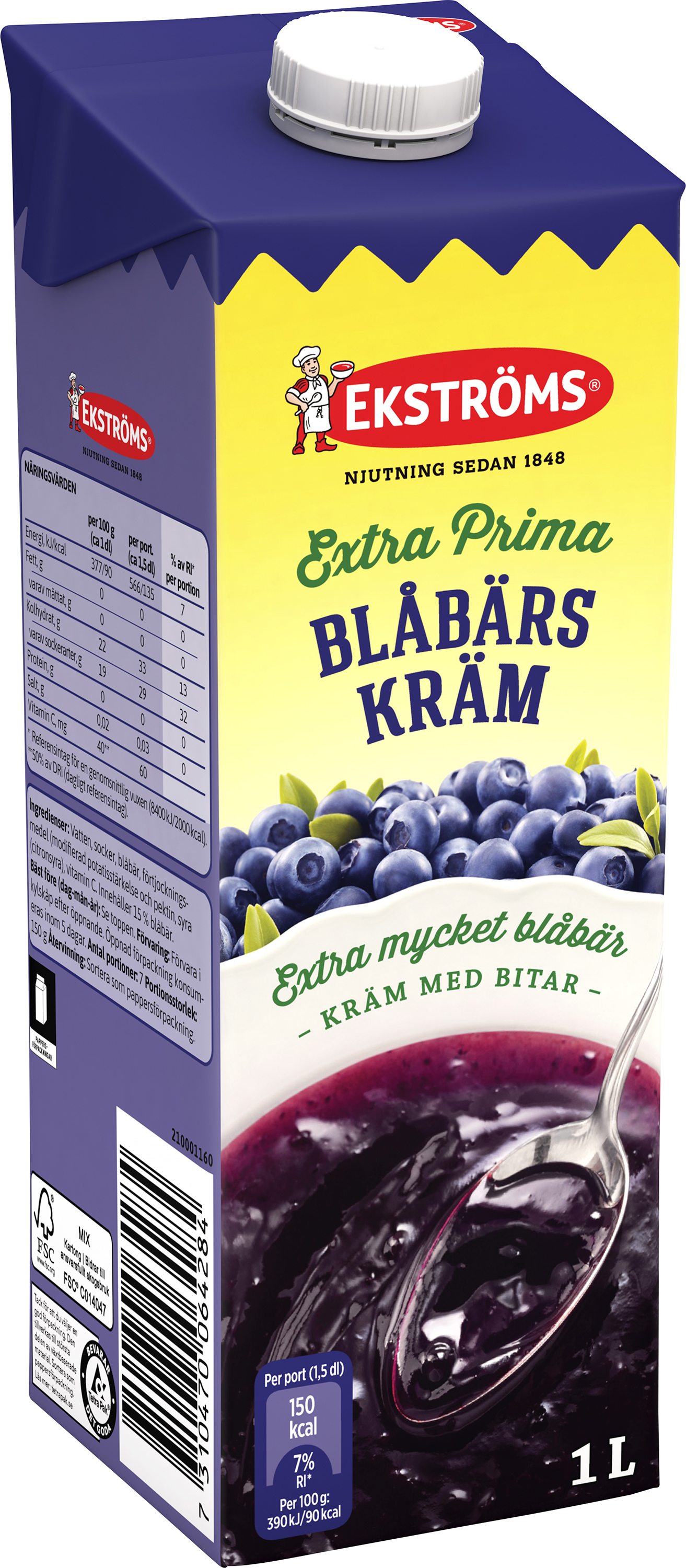 Blåbärskräm Extra Prima