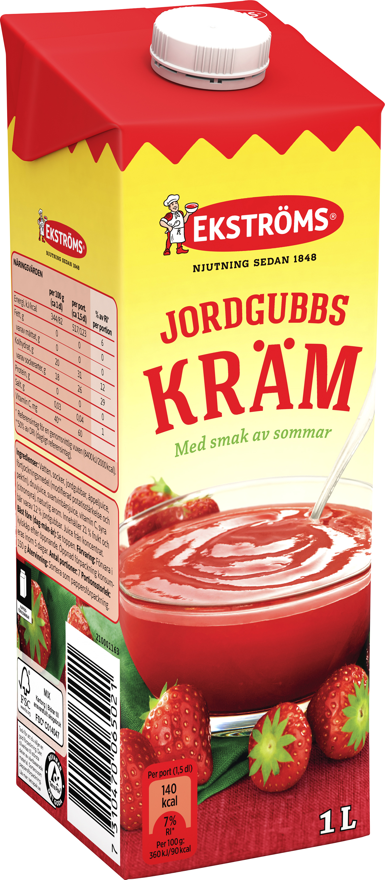 Jordgubbskräm