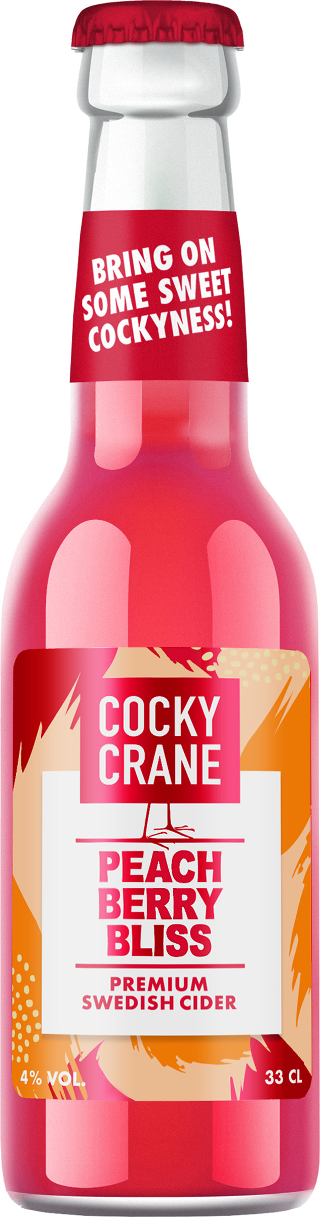Cocky Crane Peach Berry Bliss