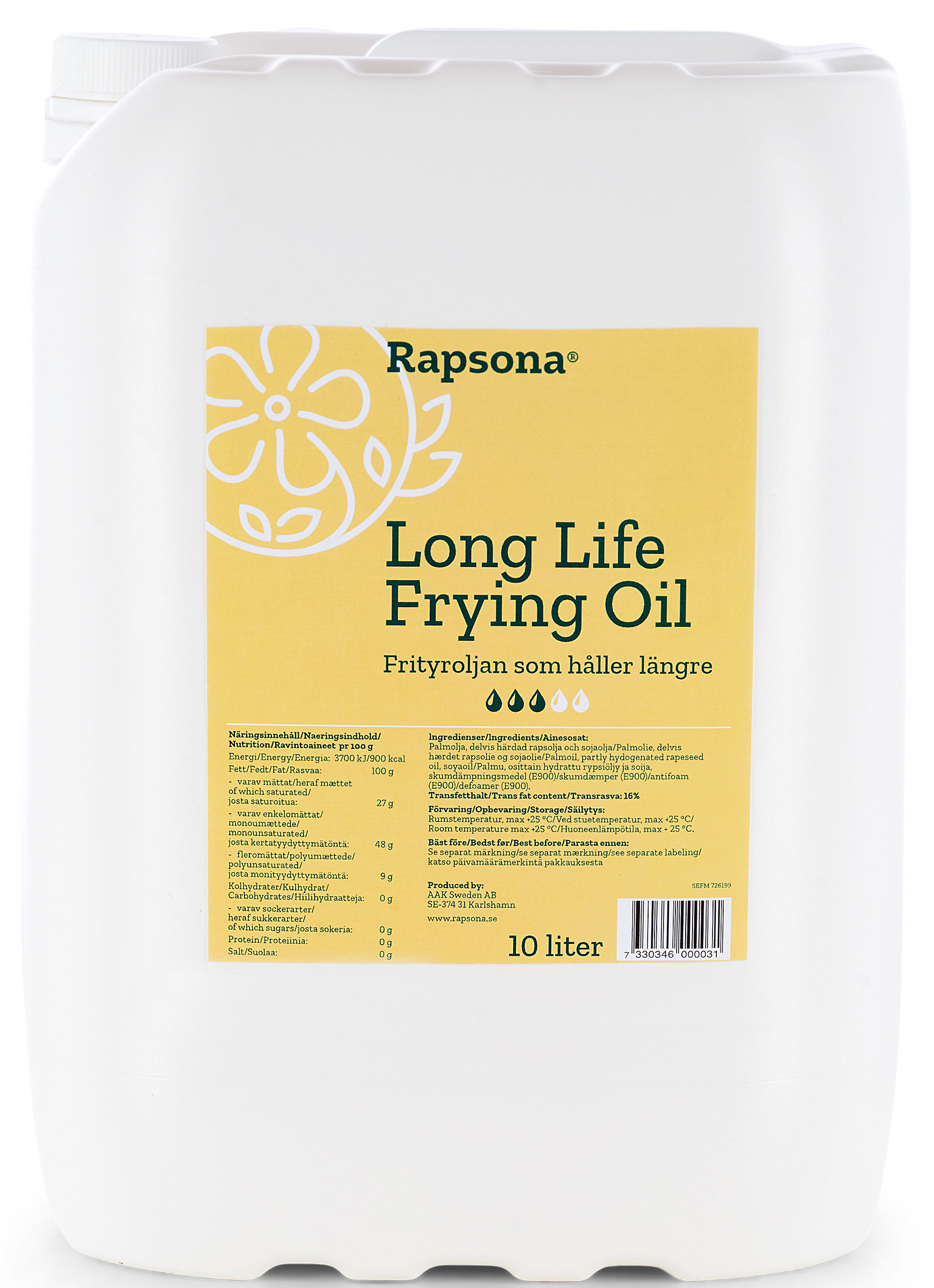 Frityrolja Long Life