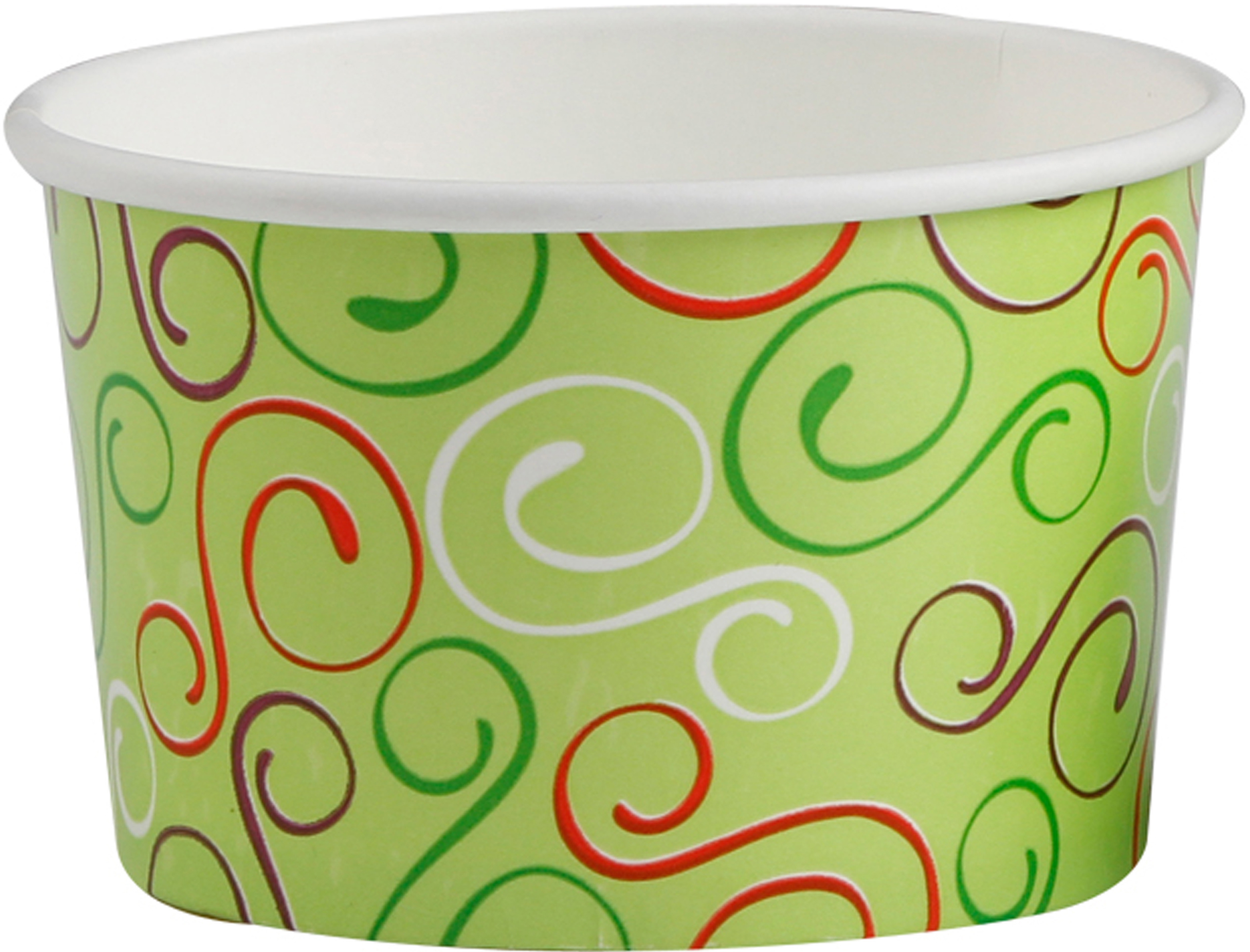 Glassbägare kartong Grön Twiddle 230ml