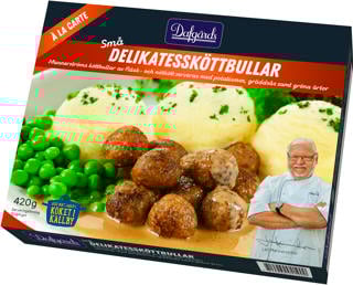 Delikatessköttbullar med Potatismos