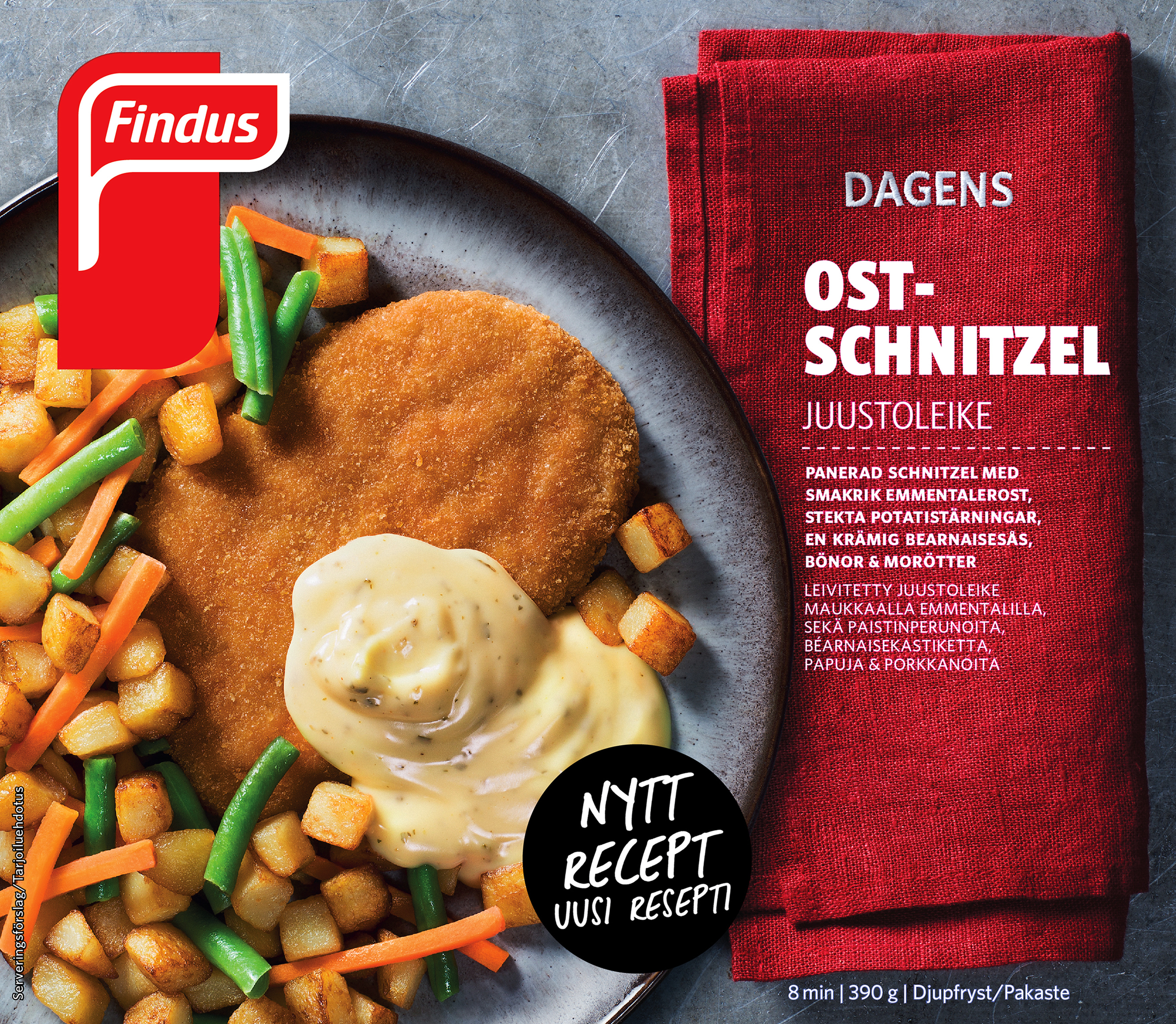 Dagens Ostschnitzel med Bearnaisesås