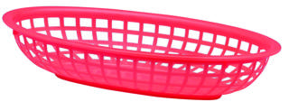 Korg Plast Röd 28x18cm