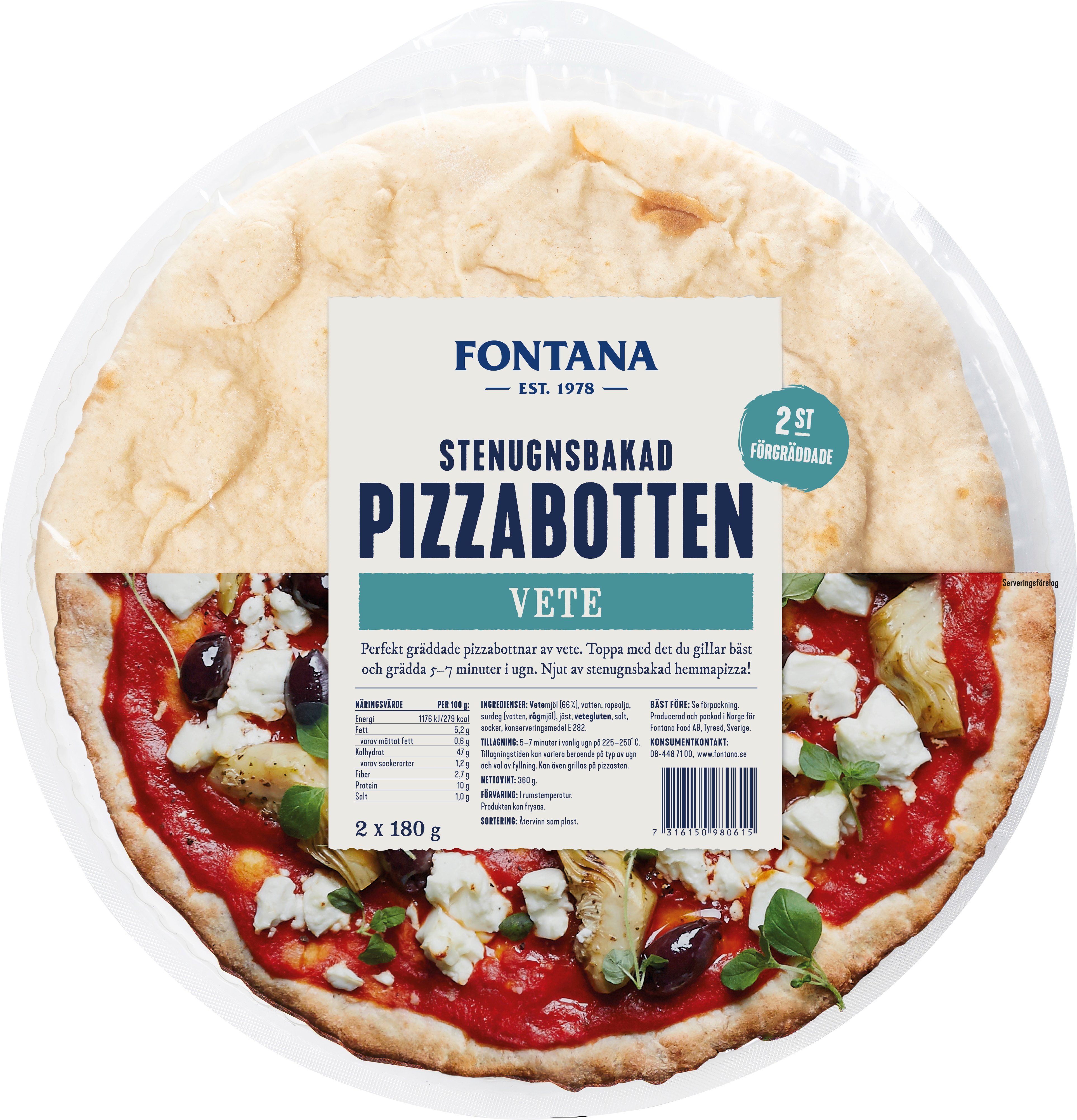 Pizzabotten vete 30 cm