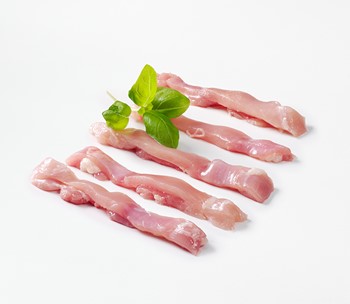 Kycklinglårfilé strimlad 12 mm