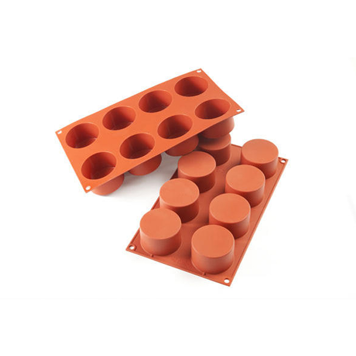 Silikonform SF119 Cylindrar Röd GN1/3 123ml
Ø63X40mm