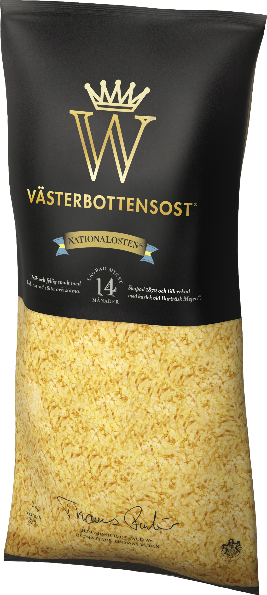 Västerbottensost Riven 32%