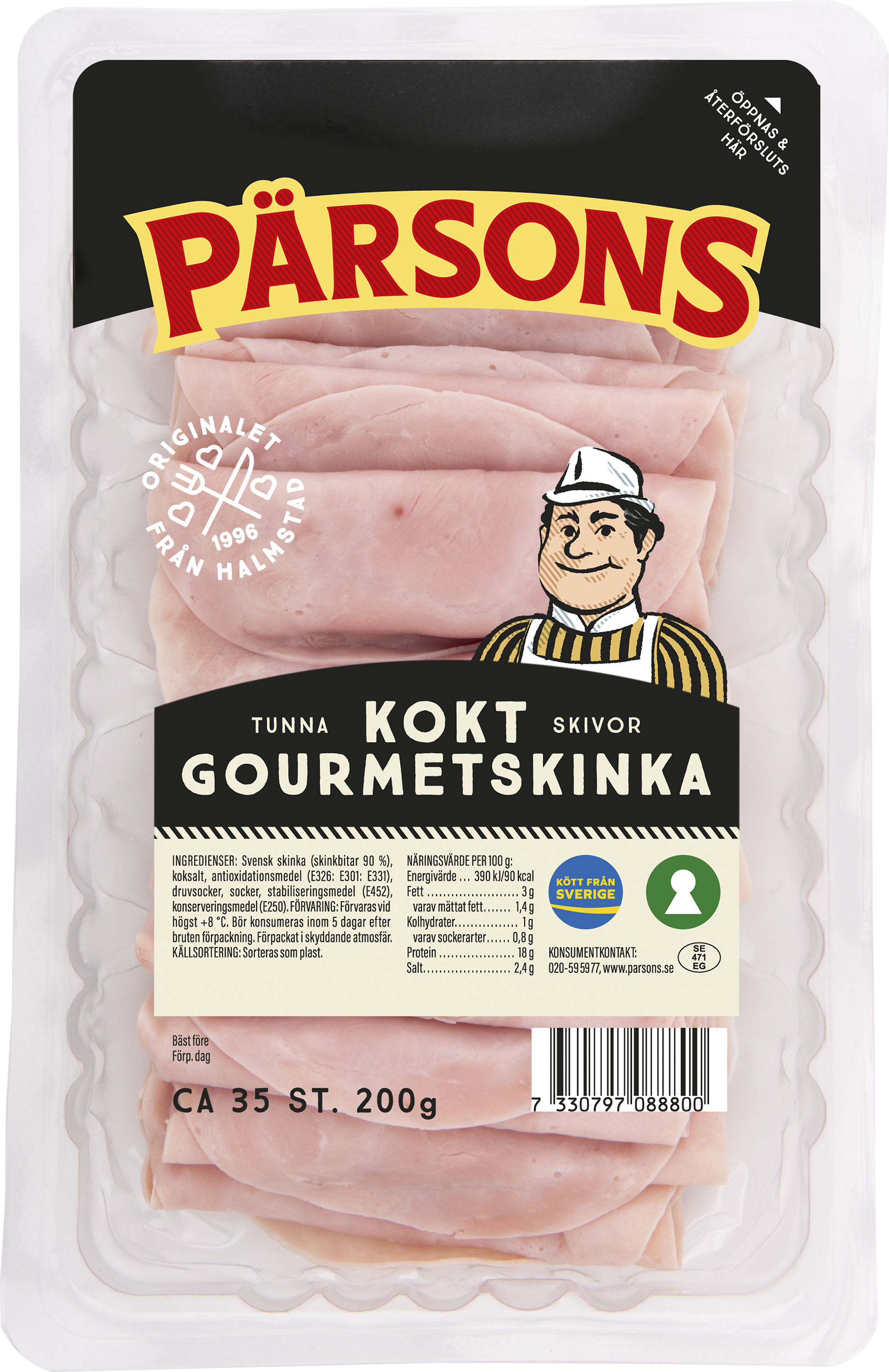 Gourmetskinka Kokt Skivad