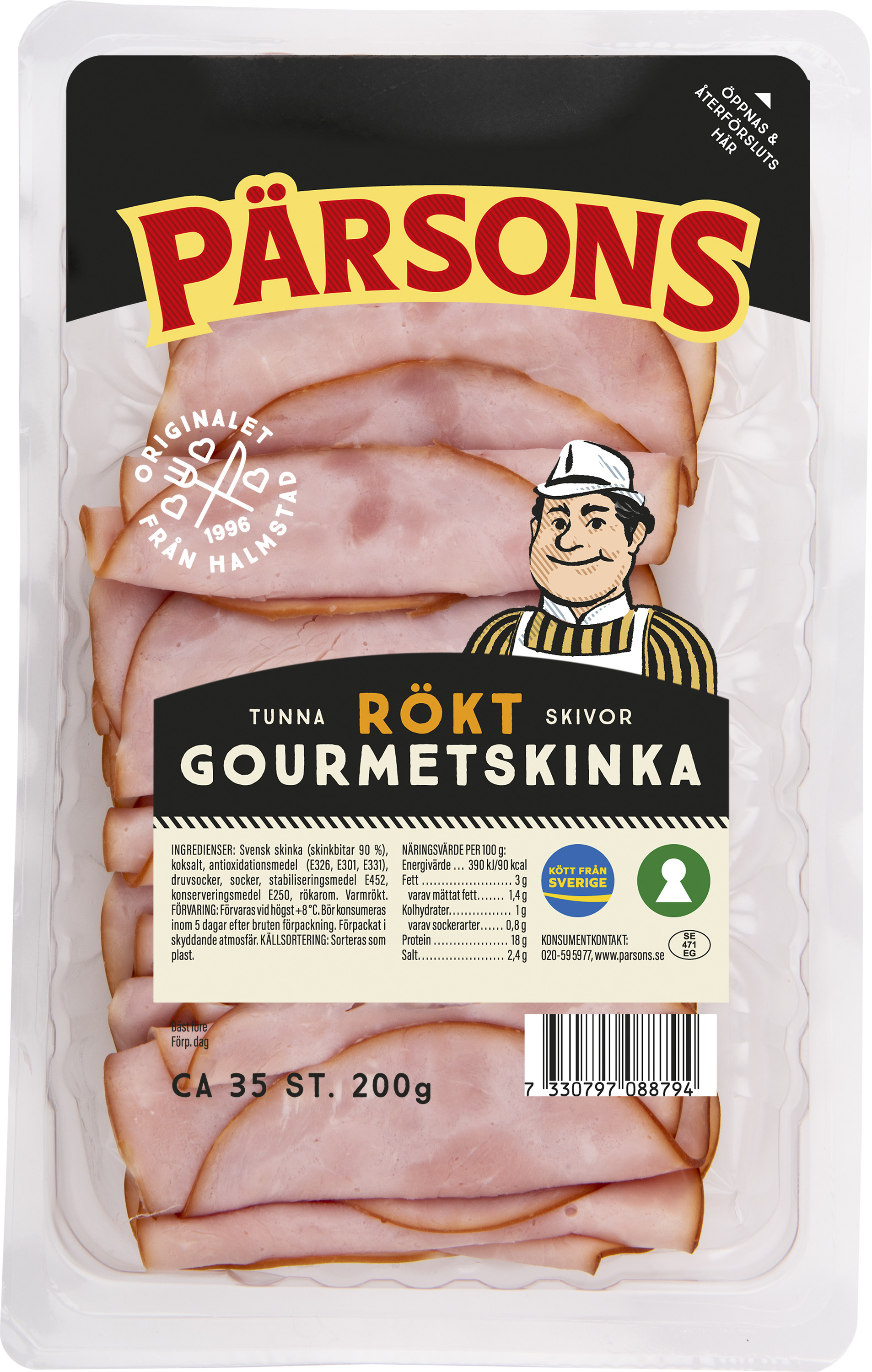 Gourmetskinka Rökt Skivad