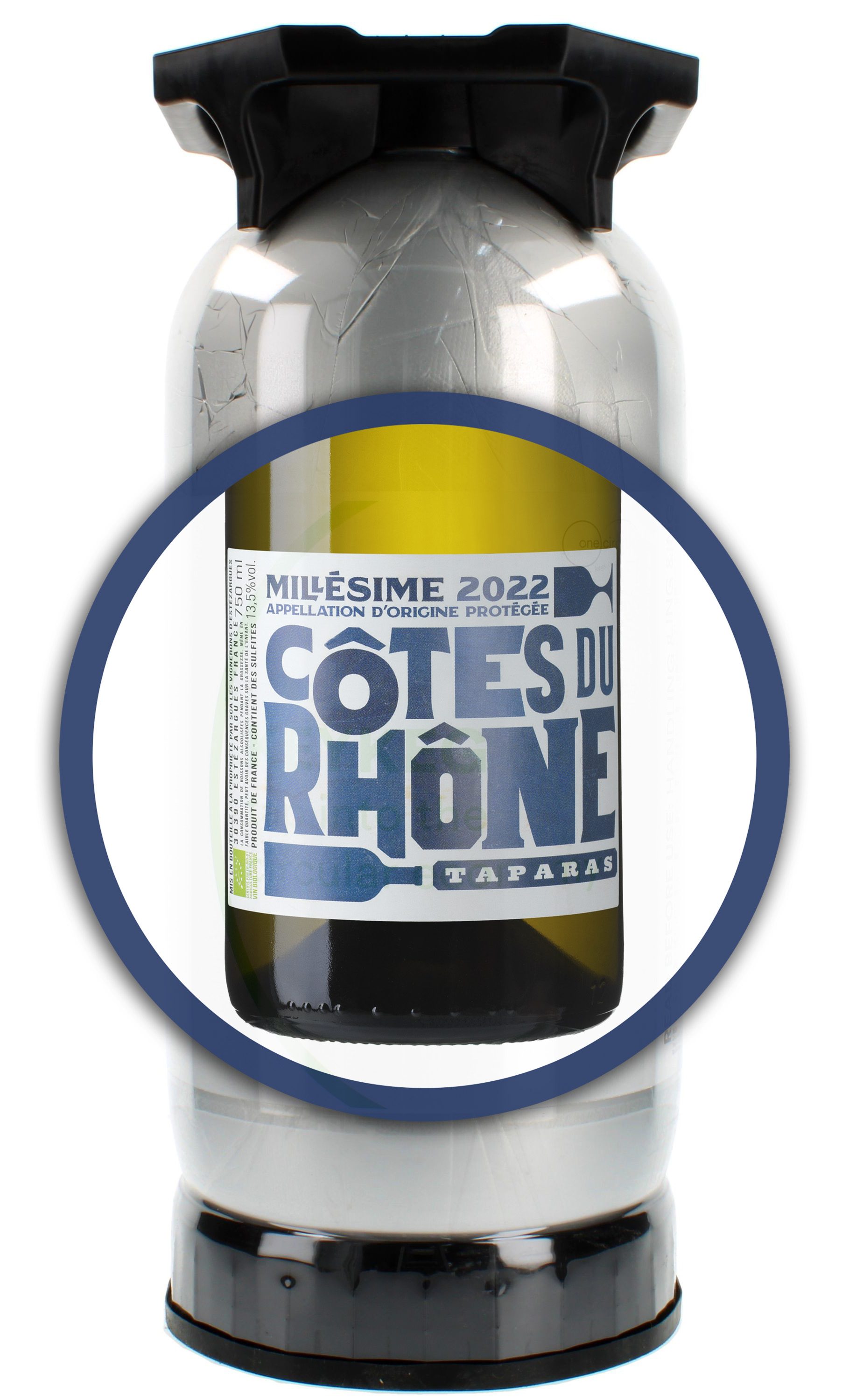 Taparas Côtes du Rhône Blanc KEYKEG EKO