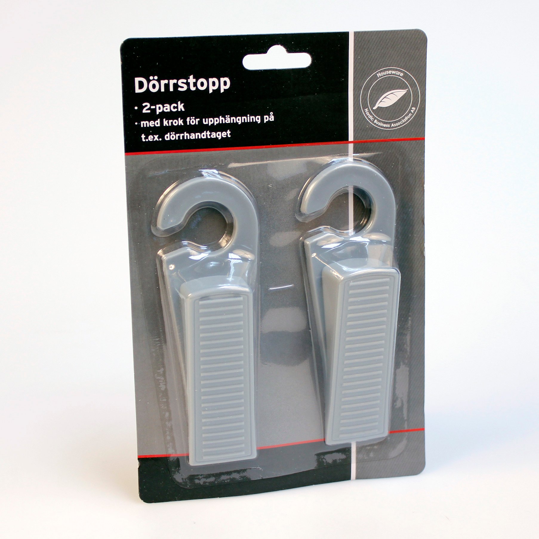 Dörrstopp Gummi Grå 2-pack