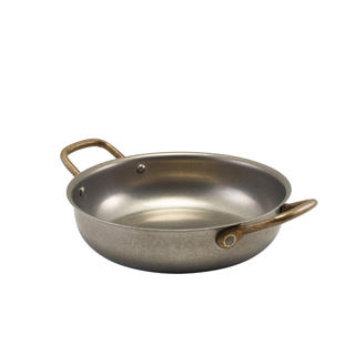 Vintage Fat Med Handtag Rostfri Ø195mm H50mm