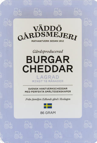 Väddö Burgarcheddar Lagrad 86 g